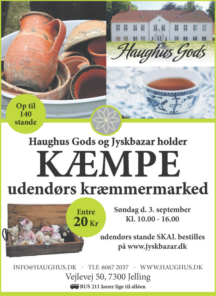 Stort kræmmermarked med op til 140 stande