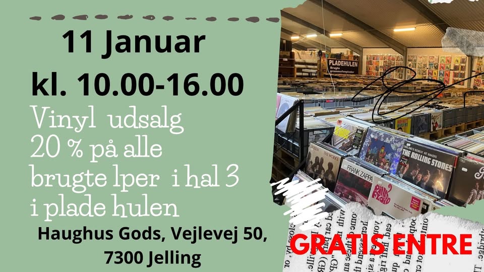 Vinyl udsalg på Haughus Gods i Jelling