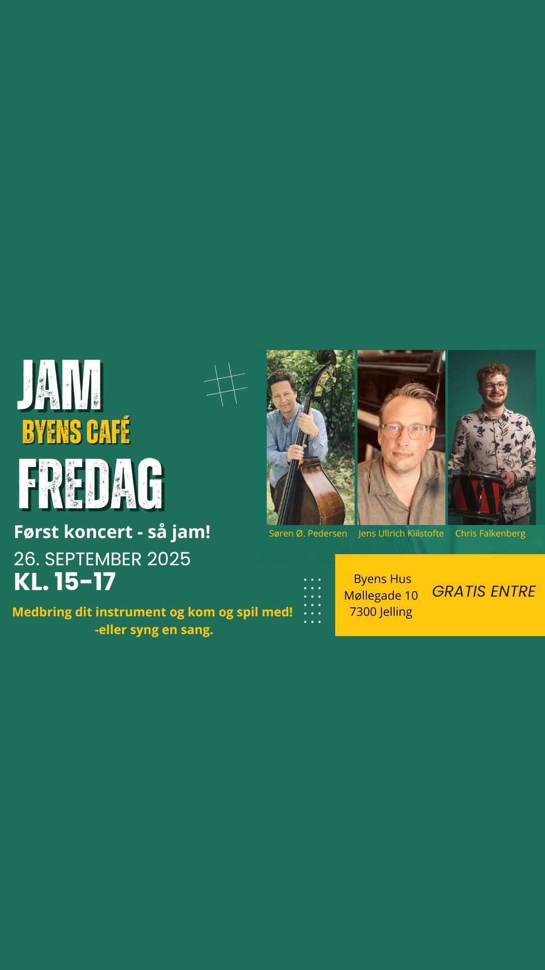 🎶 Jamfredag i Byens Hus – Nyt samlingspunkt for musikelskere 🎶